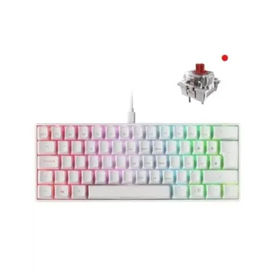 Teclado Mecanico Ultra Compacto Mars Gaming Mkmini White Full