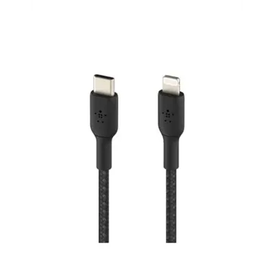 Cable Belkin Caa004bt1mbk Usb-c A Lightning Trenzado Boost