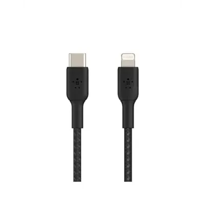 Cable Belkin Caa004bt1mbk Usb-c A Lightning Trenzado Boost