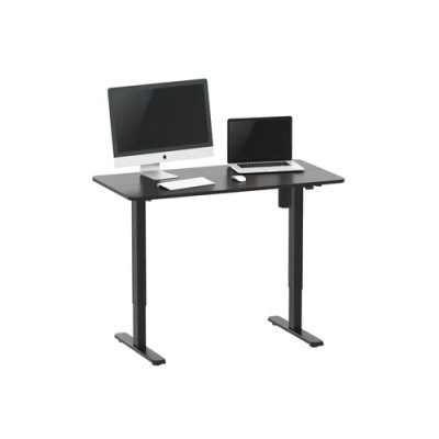 Mesa Electrica Ergonomica Altura Regulable Tablero Negro 120x60