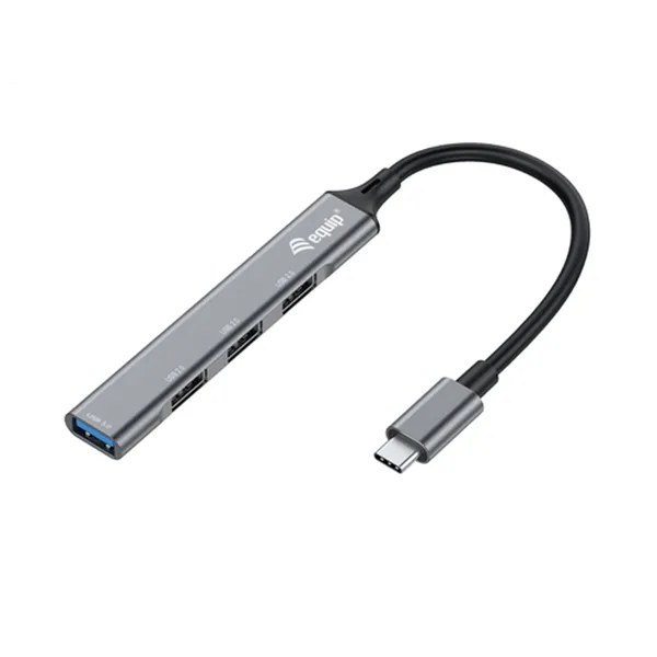 Hub Usb-c Equip Life A 1xusb-a 3.0 3xusb-a 2.0 Carcasa Aluminio