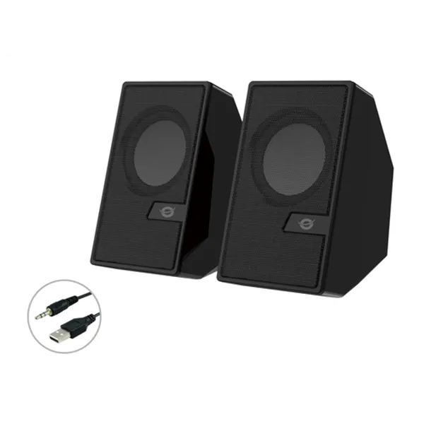 Altavoces 2.0 Bluetooth Conceptronic Bjorn02b 6w Color Negro Jack 3.5" Y Alimentacion Usb