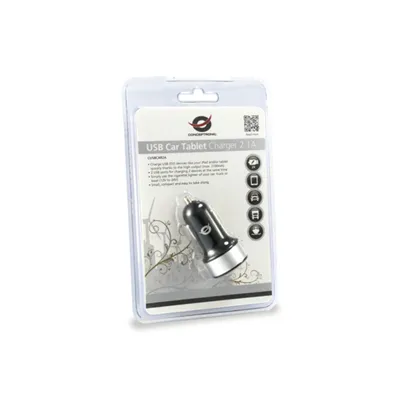 Cargador De Coche Conceptronic 5v 2xusb Para Coche 12/24v