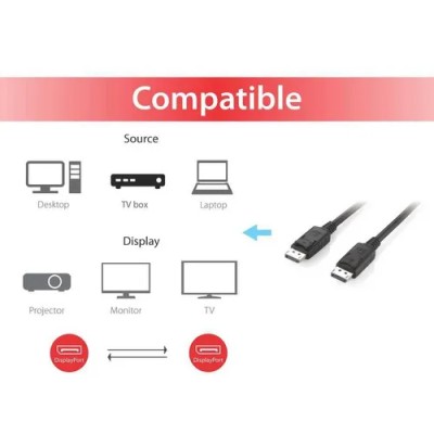 Cable Displayport A Displayport 1.2 4k 5m Equip 119337