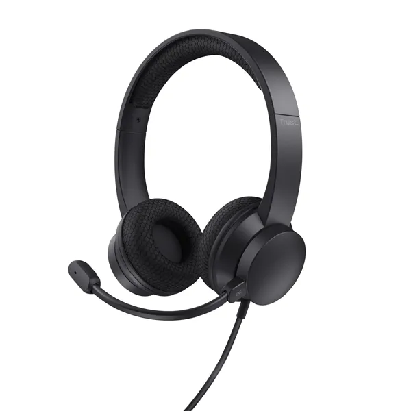 Auriculares Trust HS-260/ con Micrófono/ USB/ Negros