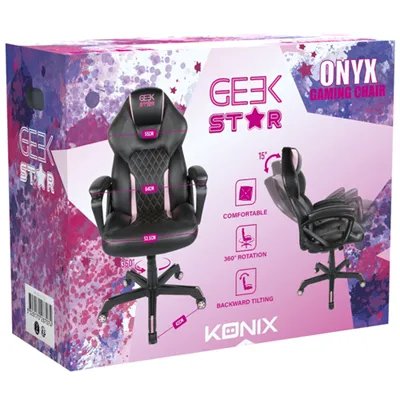 Silla Gamer Konix Geek Star Onyx Gran Comodidad Y Ergonomia