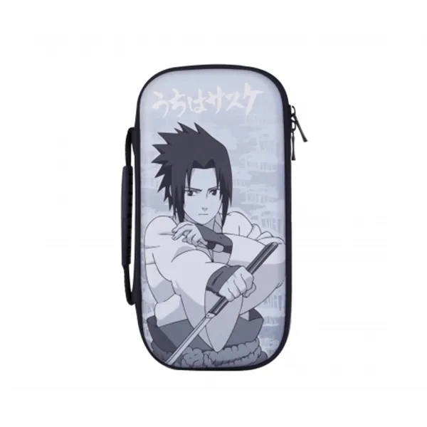 Funda Konix Switch Naruto Sasuke Compatible Con Switch Y Version Lite Red Almacenaje 8 Cartuchos Kx-bp-nar-sske