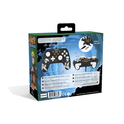 Gamepad Konix Switch Naruto Cable 3m Compatible Con Pc Color