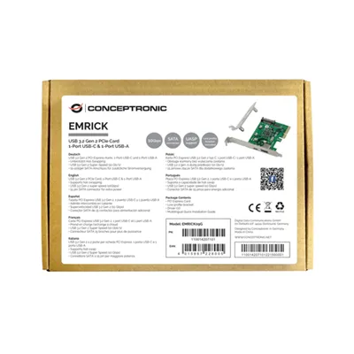 Controladora Pcie Conceptronic Emrick09g Pcie X4 2 Puertos Usb