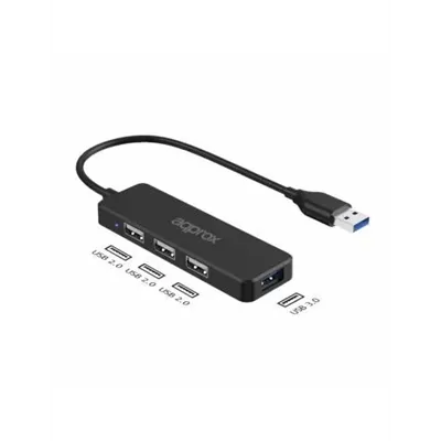 Hub Usb 3.0 Approx Appc47 A 3xusb-a 2.0 1xusb-a 3.0