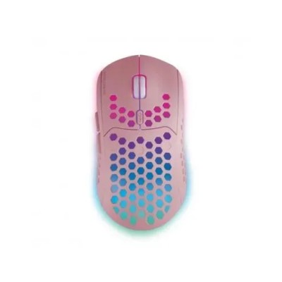 Mouse Mars Gaming Wireless Rgb Mmw3 Pink Usb 2.4g Bateria