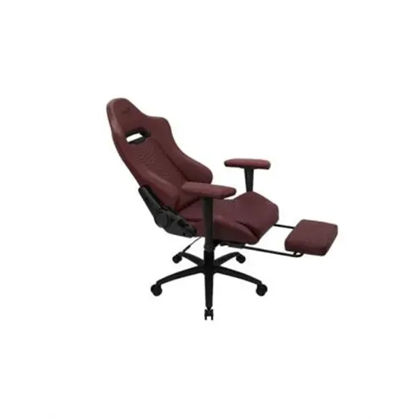 Silla Gaming Con Extension De Reposapies Aerocool Royal Tuscan Red Piel Sintetica Reposabrazos Ajustable Y Acolchado