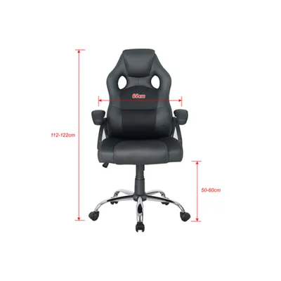 Silla De Oficina Ergonomica Equip Color Negro Recubrimiento Pu