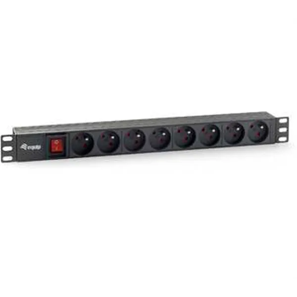 Regleta Alimentacion Rack 19" 1u 8 Tomas Con Interruptor