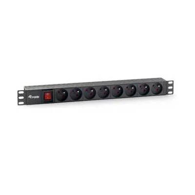 Regleta Alimentacion Rack 19" 1u 8 Tomas Con Interruptor