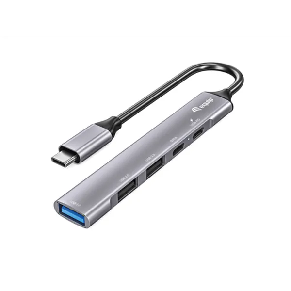 Hub Usb-c 3.2 Equip Life 2 Puertos Usb 2.0 1 Puerto Usb 3.0 1 Puerto Usb-c + 1 Puerto Usb C Carga Ha