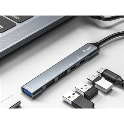 Hub Usb-c 3.2 Equip Life 2 Puertos Usb 2.0 1 Puerto Usb 3.0 1