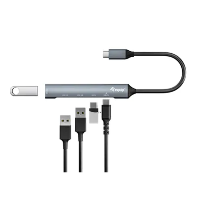 Hub Usb-c 3.2 Equip Life 2 Puertos Usb 2.0 1 Puerto Usb 3.0 1