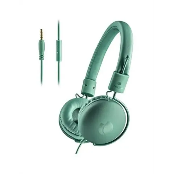 Headset Ngs Cross Hop Teal Microfono, Jack 3.5mm Asistente De Voz Color Verde Menta