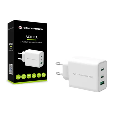 Cargador De Pared Quick Charge 3.0 Pd 2 Puerto Usb-c 1 Puerto