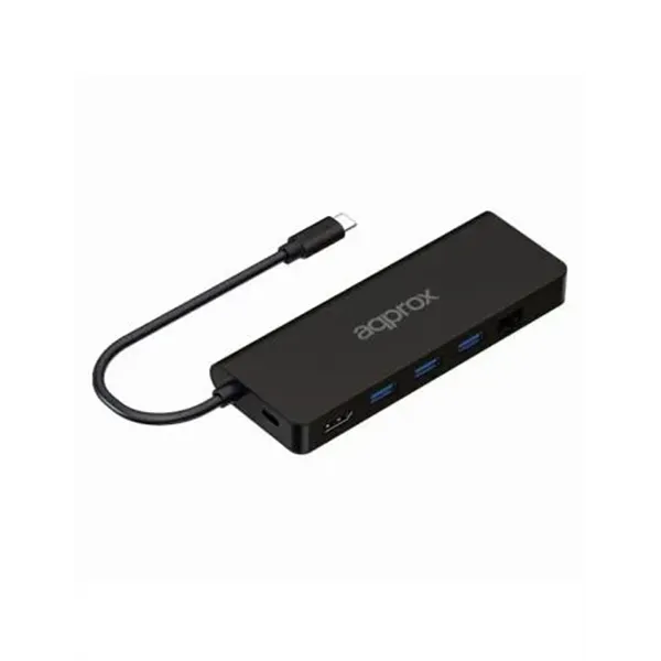 Docking Usb-c Approx Appc53 A 1xhdmi 4k 3xusb-a 3.0 1xlector Tarjetas Sd/microsd 1xusb-c Pd 100w