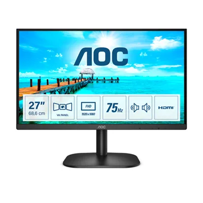 Monitor 27" Hdmi Vga Aoc 27b2am Fhd 1920x1080 75hz 4ms