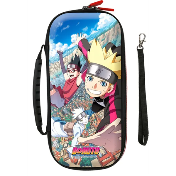 Funda Konix Switch Boruto Fly Compatible Con Switch Y Version Lite Red Almacenaje 8 Cartuchos Kx-bp-boru-fly