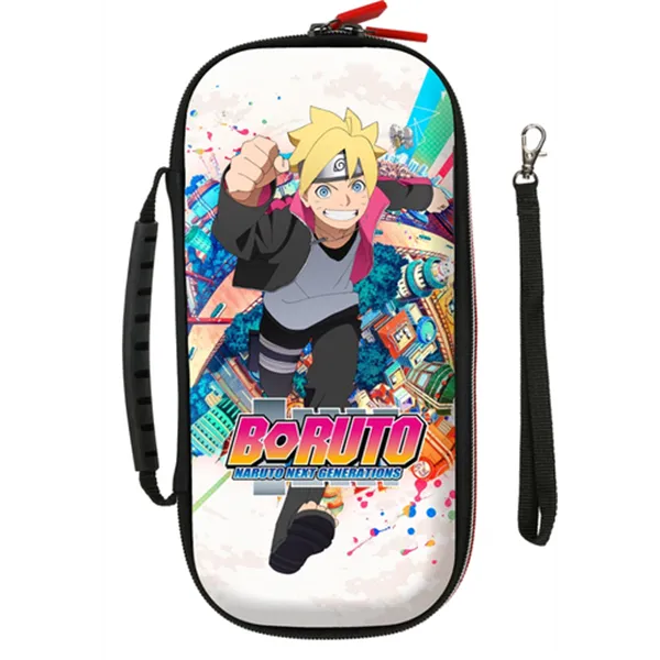 Funda Konix Switch Boruto World Compatible Con Switch Y Version Lite Red Almacenaje 8 Cartuchos Kx-bp-boru-world