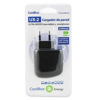 Cargador De Pared Coolbox 2xusb 2500ma