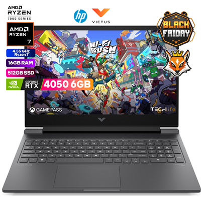 HP Victus Gaming 16-S0007NS AMD Ryzen 7-7840HS 16GB 512GB RTX