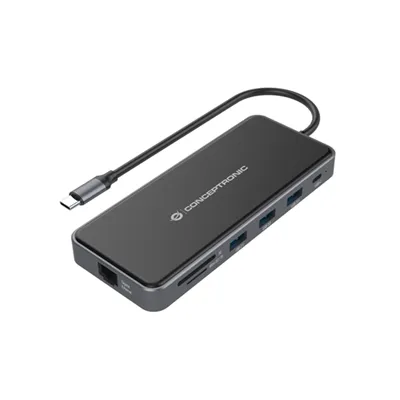 Docking Usb-c Conceptronic Donn15g 2xhdmi 1xvga 1xusb-c 2xusb-a