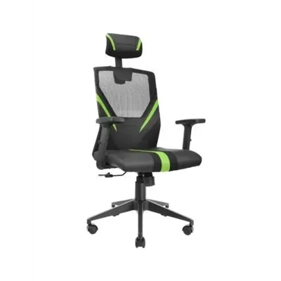 Silla Ergonomica Mars Gaming Mgc-ergo Negra Con Detalles En