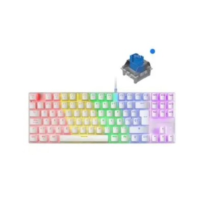 Teclado Mecanico Compackto Tkl Mars Gaming Mk80 White