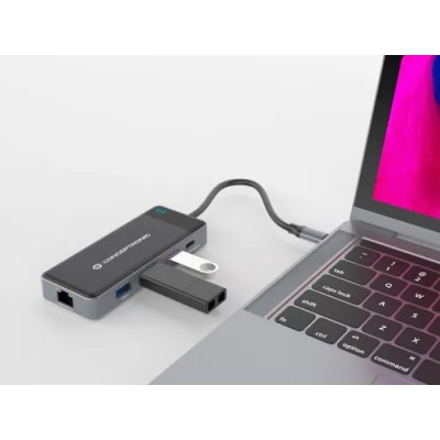 Docking Usb-c Conceptronic Donn14g A 2xhdmi 1xusb-c Pd 100w