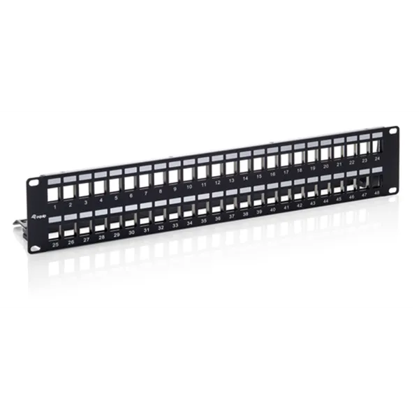 Patch Panel Vacio Cat.6 Apantallado 48 Puertos Keystone 2u