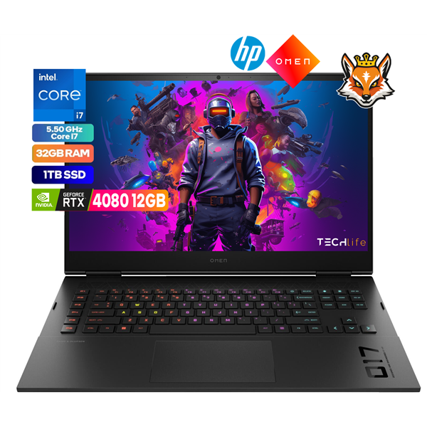 HP OMEN Gaming 17-CK2005NS Intel Core i7-13700HX 32GB 1TB SSD RTX4080 12GB QHD 17.3" 240Hz W11