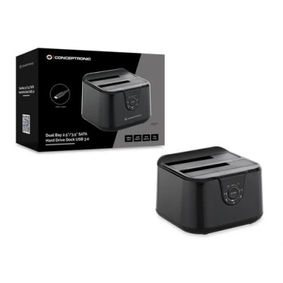 DOCKING STATION CONCEPTRONIC DONN12B DUAL 2,5/3,5 SATA USB-C