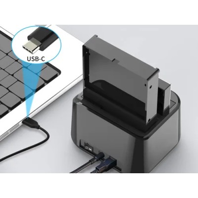 DOCKING STATION CONCEPTRONIC DONN12B DUAL 2,5/3,5 SATA USB-C