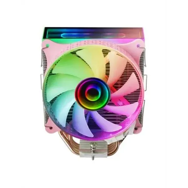 Ventilador Con Disipador De Cpu Mars Gaming Mcpu-vr Pink Diseño Doble Espejo Infinito 4 Headpipes Td