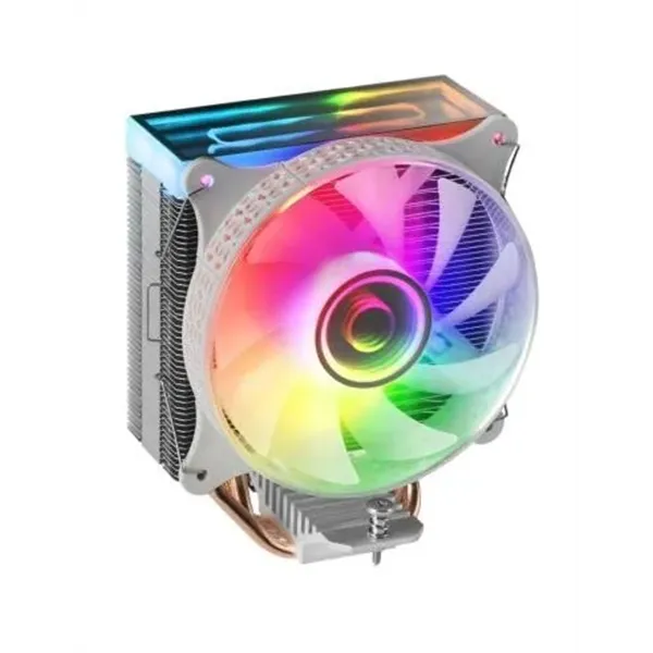 Ventilador Con Disipador De Cpu Mars Gaming Mcpu-vr White Diseño Doble Espejo Infinito 4 Headpipes T