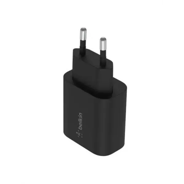 Cargador De Pared Belkin Wca004vfbk Boost Charge Usb-c 25w Color Negro