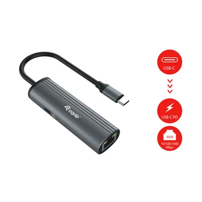 Adaptador Usb-c Equip 133486 A 1xusb-c Pd 100w 1x1gb Rj45