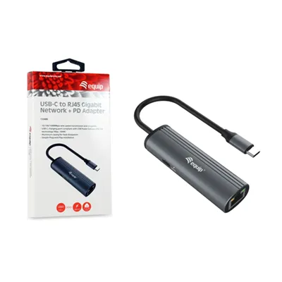 Adaptador Usb-c Equip 133486 A 1xusb-c Pd 100w 1x1gb Rj45