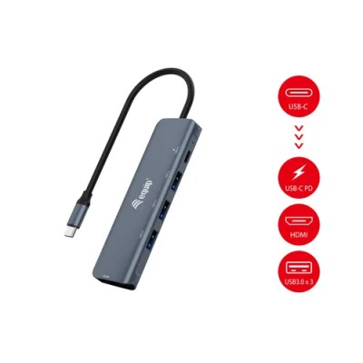 Docking Usb-c Equip 133487 A 1xhdmi 4k 1xusb-c Pd 100w 3xusb-a