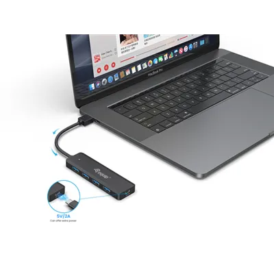 Hub Usb 3.2 Equip Life A 4 Puertos Usb 3.2 Incluye Adaptador