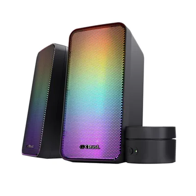 Altavoces 2.0 Trust 2.0 Wezz Rgb 6w Rms 12w Max Usb Color Negro