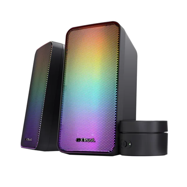 Altavoces 2.0 Trust 2.0 Wezz Rgb 6w Rms 12w Max Usb Color Negro 24587