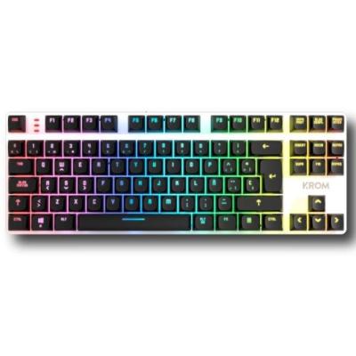 Teclado Gaming Mecánico Krom Kernel Pro/ Negro y Blanco