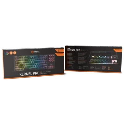 Teclado Gaming Mecánico Krom Kernel Pro/ Negro y Blanco