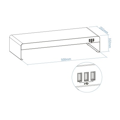 Soporte para Monitor TooQ TQMR0124/ hasta 20kg